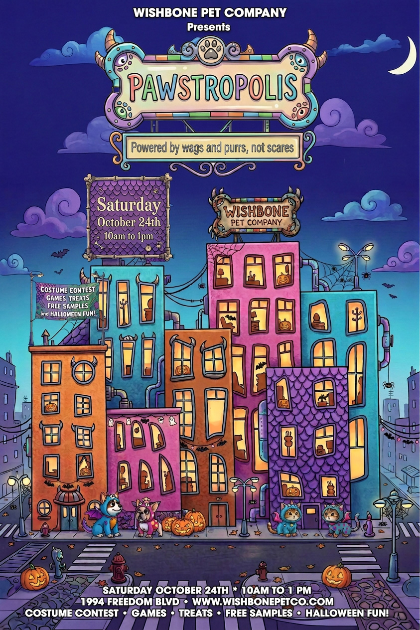Pawstropolis Halloween Event Wishbone Pet Company