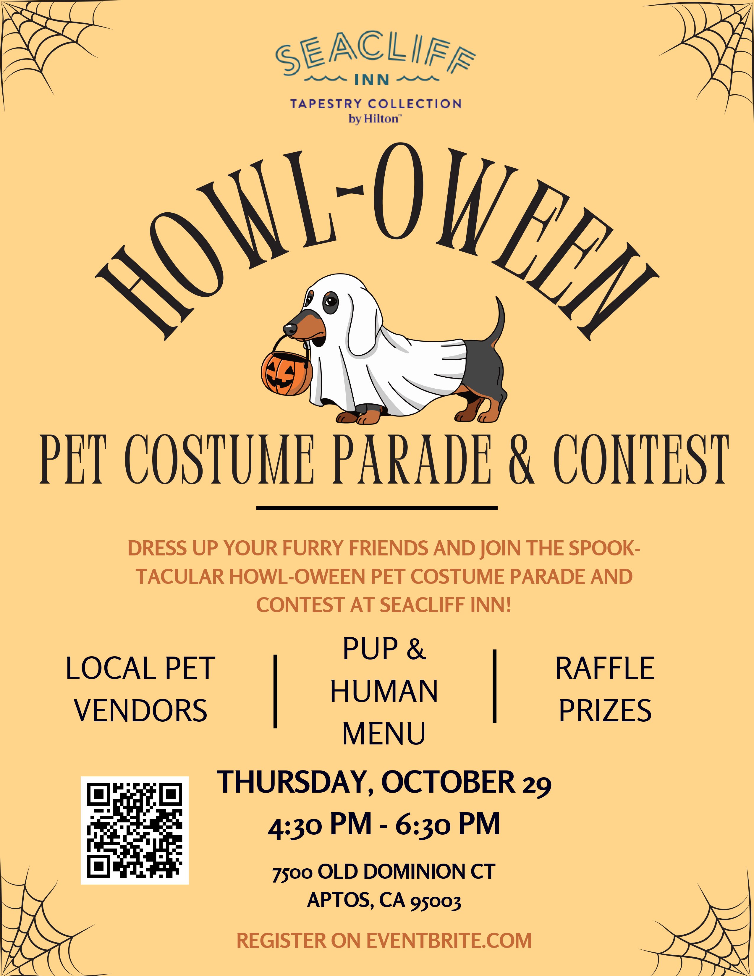 Howl-Oween Pet Costume Parade and Contest at Seacliff Inn